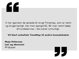 PP Busser udtalelse fra Løn og Økonomi om TimeMap tidsregistrering