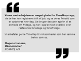 Crysberg A/S udtalelse fra Økonomichef om TimeMap tidsregistrering del 1